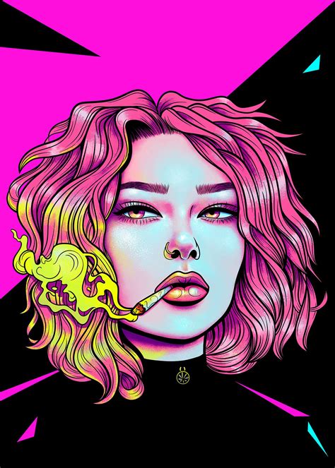 'High' Poster by Meowgress | Displate | Pop art drawing, Psychedelic ...