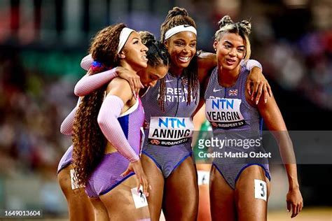 Amber Anning, Yemi Mary John, Nicole Yeargin and Laviai Nielsen of ...