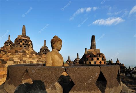 Premium Photo | Borobudur Temple Stupas