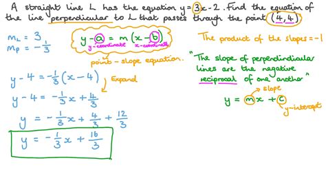 Equation Of Line Perpendicular And Passing Through Point - Tessshebaylo