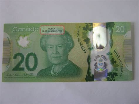 $20 Dollar Canadian 2015 Polymer Bill Uncirculated. Fws3657610