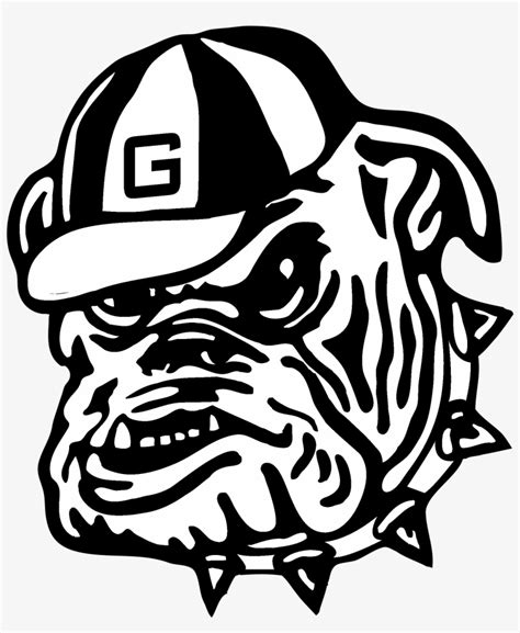 Georgia Bulldogs Logo Black And White - Georgia Bulldog Logo Svg - 2400x2400 PNG Download - PNGkit