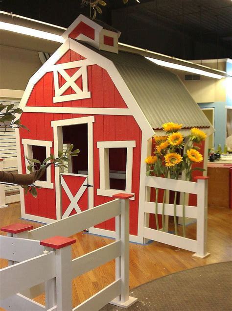 Imagine THAT! Playhouses The Barn playhouse #backyardplayhouse | Barn playhouse, Play houses ...