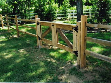 How to Build a Split Rail Fence Gate | Fortikur | Backyard fences ...