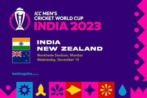 India v New Zealand Betting Tips & Odds | Cricket World Cup 2023