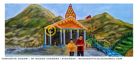 Yamunotri dhaam painting by artist rajesh chandra | Painting, Artist, Artwork