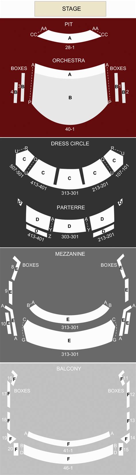 Mesa Arts Center Ikeda Theater Seating Chart | Elcho Table