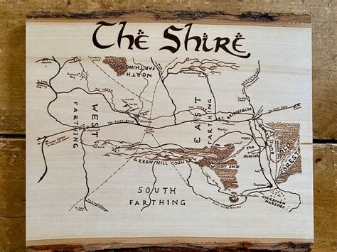 The Shire Map - Etsy