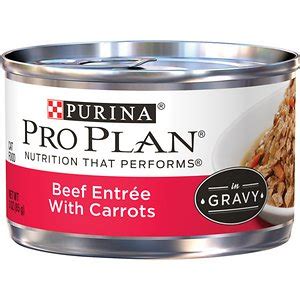 Purina Pro Plan Beef Entree with Carrots in Gravy Canned Cat Food Review 2023 - Pet Food Sherpa