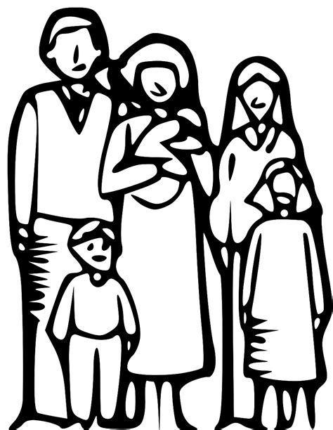 Family black and white family clip art black and white free clipart images - WikiClipArt