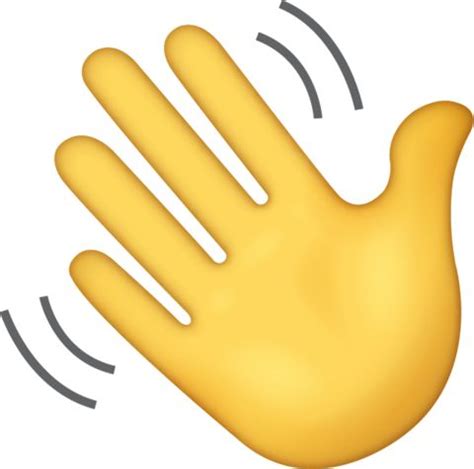 Waving Hand Emoji [Free Download IOS Emojis]