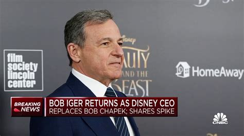 Disney reappoints Bob Iger as CEO effective immediately