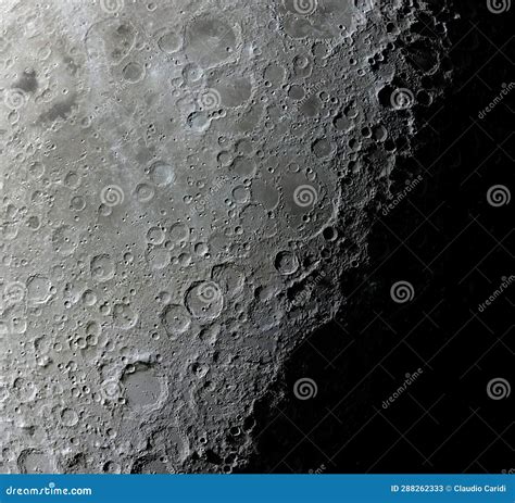 Crater on the Moon. Moon Craters Close-up Stock Image - Image of craters, lunar: 288262333