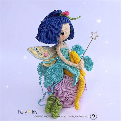 English: Crochet Doll Pattern-fairy Iris 花仙子 艾丽 - Etsy Singapore