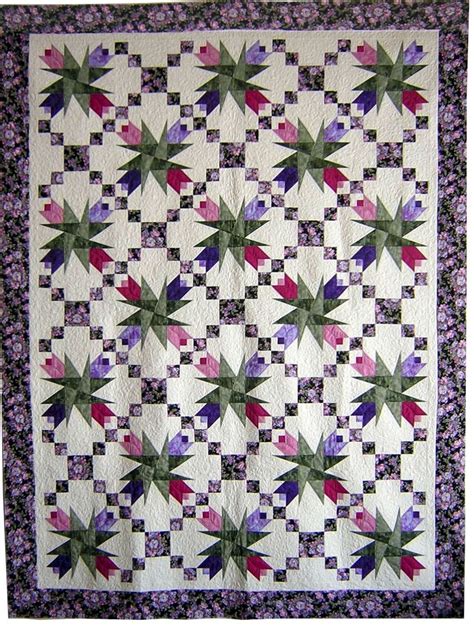 Twirling Tulips PDF Quilt Pattern – MayLily Quilt