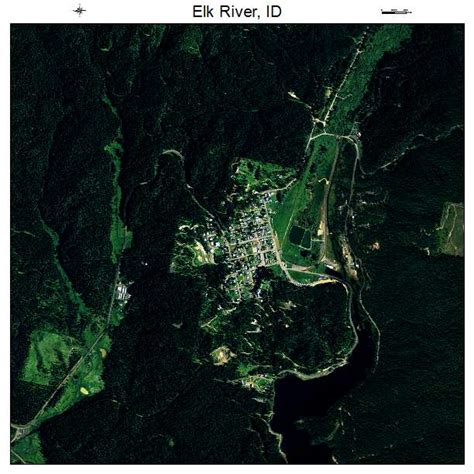 Aerial Photography Map of Elk River, ID Idaho