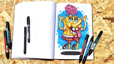 Sketchbook marker drawings vol1. on Behance