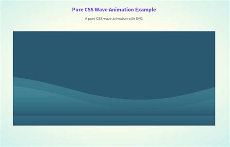 Pure CSS Wave Animation with Demo | Codeconvey