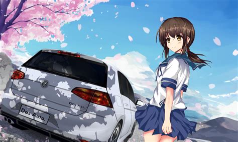 Anime Girl Car Wallpapers - Wallpaper Cave