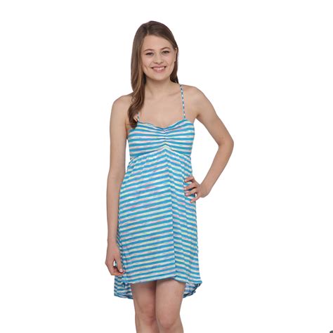 Bongo Junior's Zipper Racerback Swim Cover-Up - Striped | Shop Your Way ...