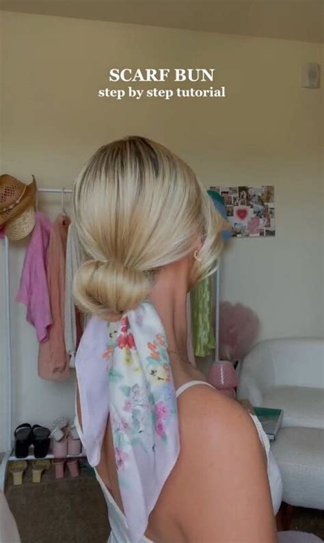 Easy Scarf Bun Tutorial | Upstyle