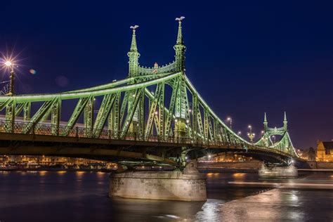 Liberty Bridge During Night Time · Free Stock Photo