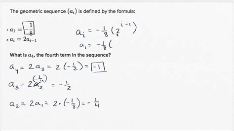 Geometric Sequence Recursive Formula