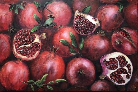 Pomegranate Painting by Daria Chaika on Gallery Today