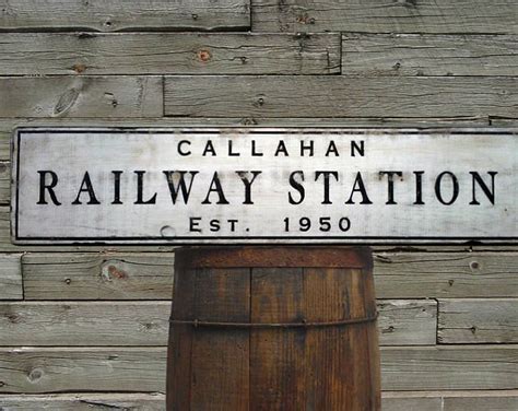 Custom Railway Station Wood Sign with Frame Handmade | Etsy | Train decor, Wood signs, Train ...