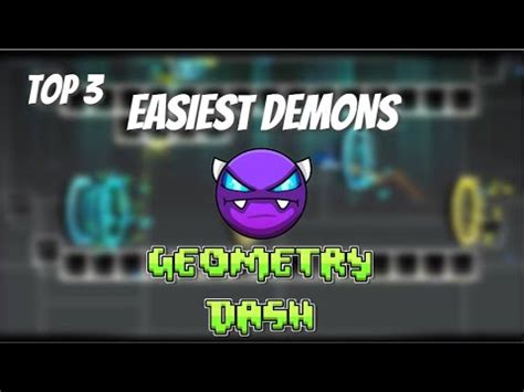 GD Rate And Showcase | Top 3 easiest demons in GD | Geometry Dash - YouTube