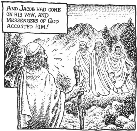 Robert Crumb - The story of Jacob - Jacob is met by some angels (Genesis 32:1) | Robert crumb ...