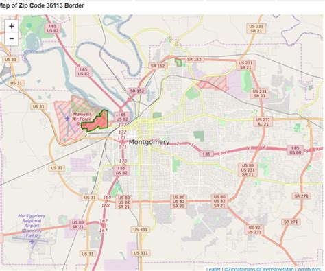 Map Of Maxwell Afb - California southern Map