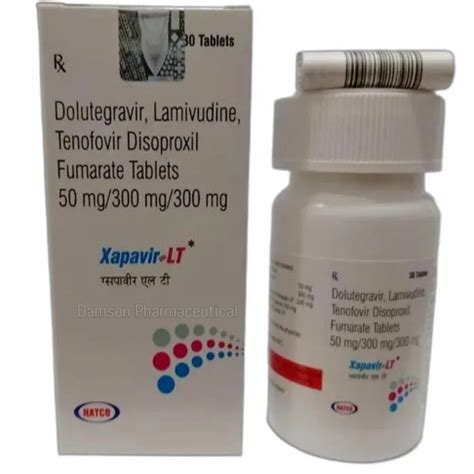 Xapavir Tenofovir 300, Lamivudine 300 & Dolutegravir 50 Tablets, 1*30, Treatment: Hiv at Rs 3800 ...