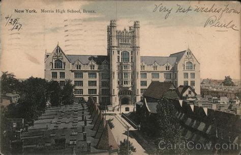 Morris High School, Bronx New York City, NY Postcard