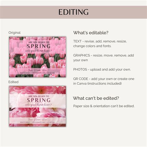 April Real Estate Postcard, Spring Realtor Postcard Template, Spring Real Estate Mailer, Real ...