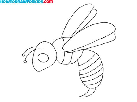 How to Draw a Wasp - Easy Drawing Tutorial For Kids