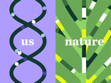 two posters with the words us and nature