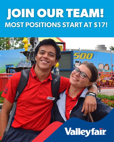 Valleyfair on Twitter: "JOIN OUR TEAM! 🙌 Valleyfair is now hiring ...