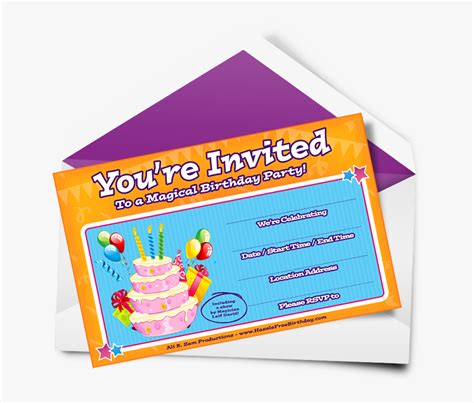 Birthday Youre Invited Clipart