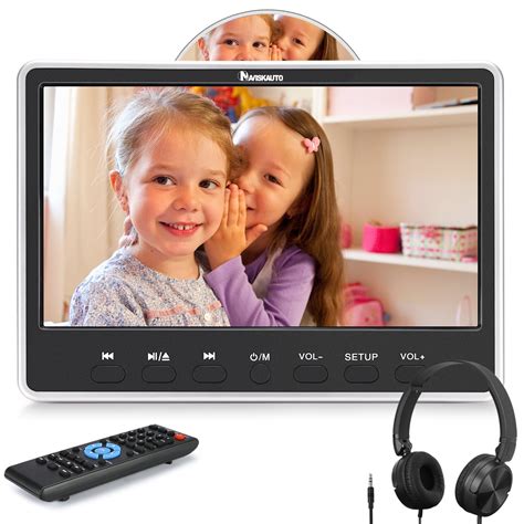 NAVISKAUTO 12'' Portable Headrest DVD Player with HDMI, 1080P Video ...