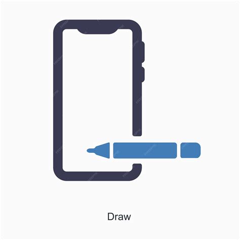 Premium Vector | Draw and drawing icon concept