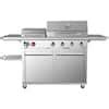 Dyna-Glo 4-Burner Propane Gas Grill in Stainless Steel with Griddle DGX440SGP - The Home Depot