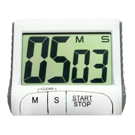 Portable Digital Countdown Timer Clock Large LCD Screen Alarm for ...