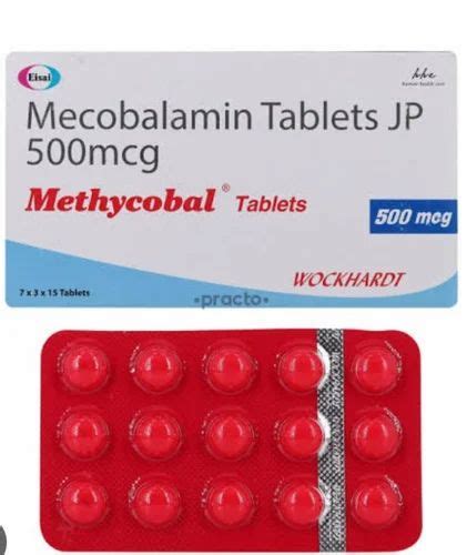 Mecobalamin Tablets 500 Mcg, 7*3*15 at Rs 115/stripe in Surat | ID ...