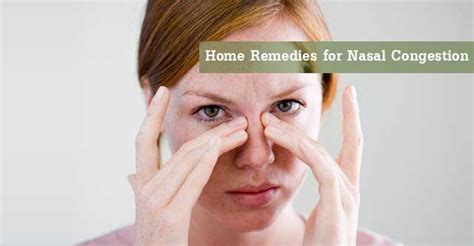 Home Remedies for Nasal Congestion