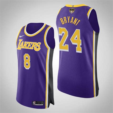 Kobe Bryant Los Angeles Lakers Statement Authentic Dual Number Men's #8 ...