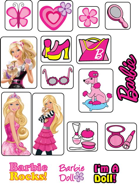 Barbie Stickers Printable