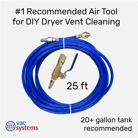 DIY – 25 FT DRYER VENT CLEANING KIT (AIR) | Vac Systems