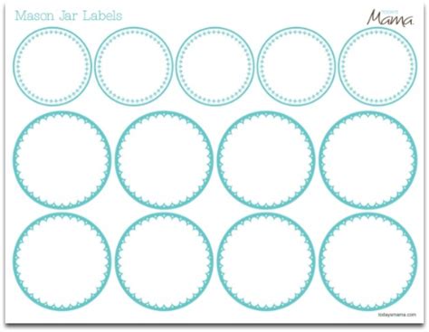 7 Best Images of Printable Blank Mason Jar Lid Label Templates - Printable Mason Jar Label ...