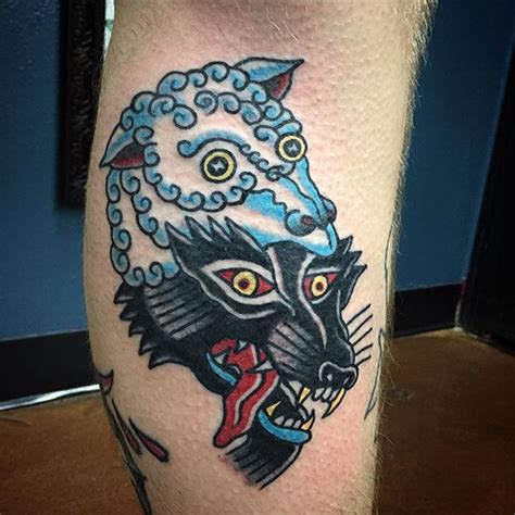 Tattoo uploaded by Robert Davies • Wolf In Sheep's Clothing Tattoo by @onelungjustin # ...